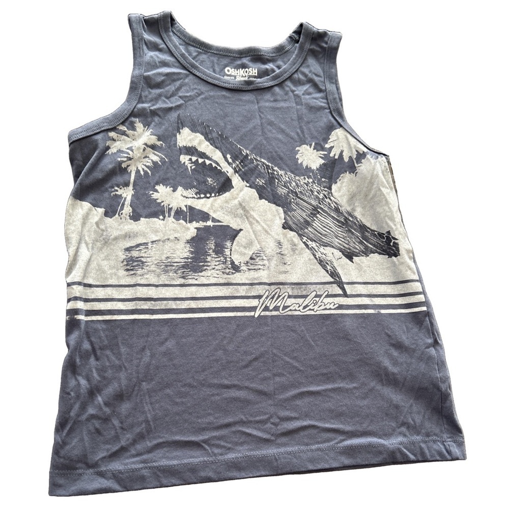 OshKosh Grey Graphic Tank Top Boys Size 7